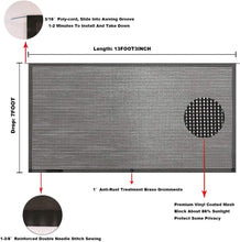 Load image into Gallery viewer, Versatile Sun Shade Screen for 14' RV Awnings - 7' x 13'3'', Easy Setup
