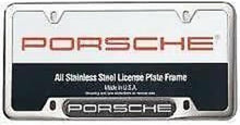 Load image into Gallery viewer, Genuine OEM Polished Silver Stainless Steel License Plate Frame - Elegant Design
