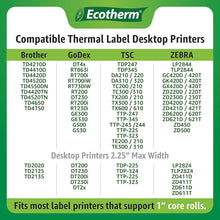 Load image into Gallery viewer, Durable 2" x 1.5" Adhesive Thermal Labels - Perfect for Shipping and Inventory