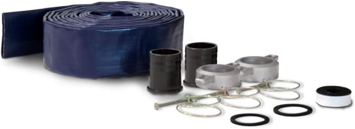 Portable 2-Inch Gas-Powered Water Transfer Pump - 196cc Engine & Durable Frame