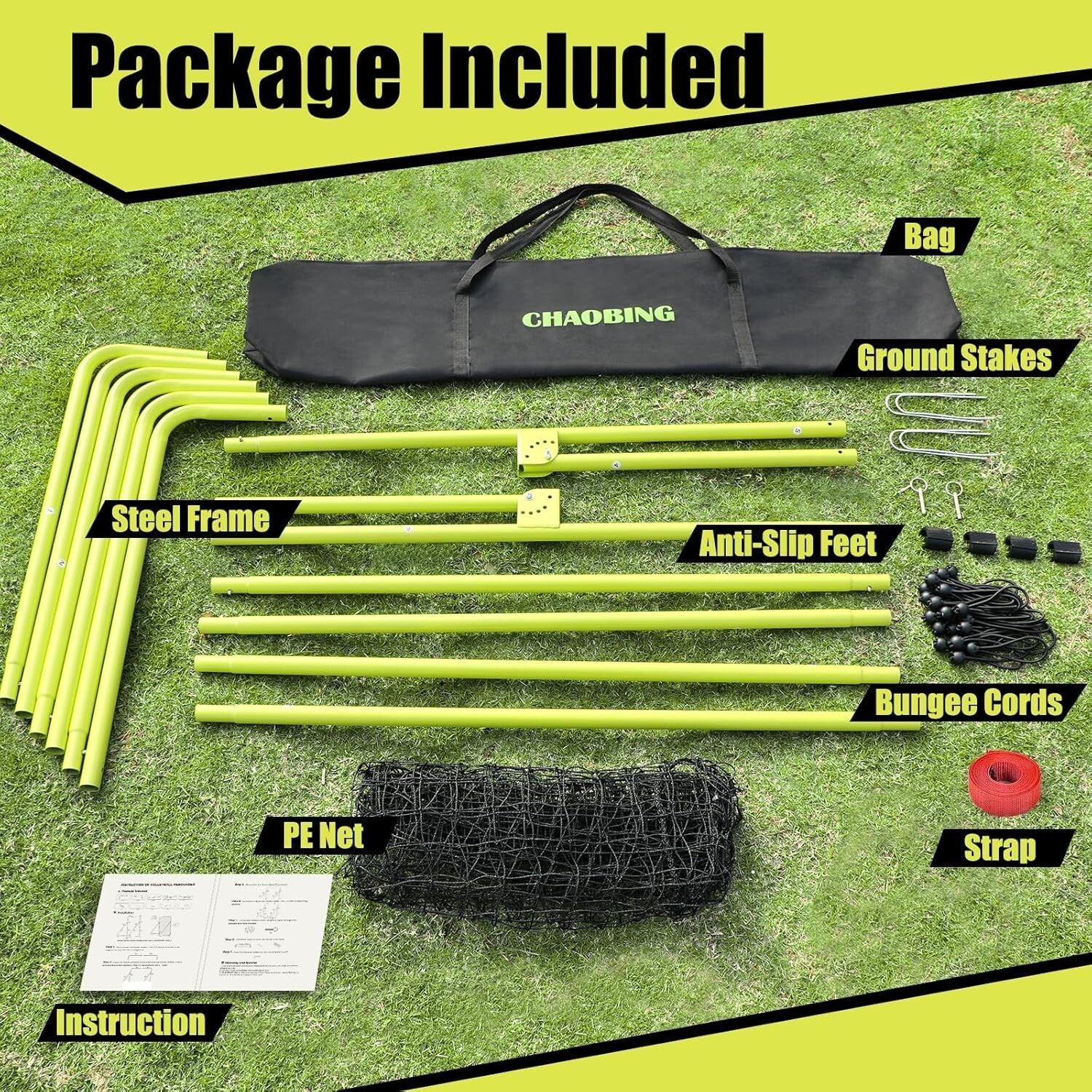 Durable 7x4 FT Sports Rebounder with Steel Frame for Soccer, Volleyball & More