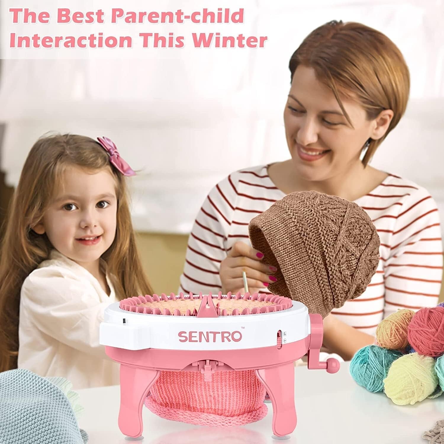 Compact 48 Needles Knitting Machine – The Ultimate Crochet Kit for Beginners