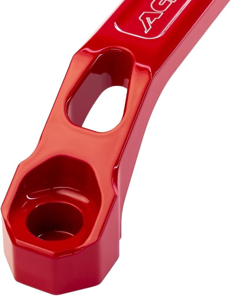 Universal Fit Offroad Grab Handles Pair - Durable Red Aluminum & Stainless Steel