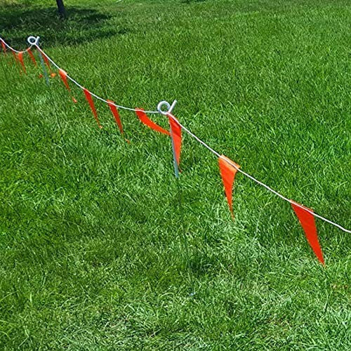 39-Inch Heavy Duty Metal Pigtail Step-in Fence Posts - 10 Pack for Livestock