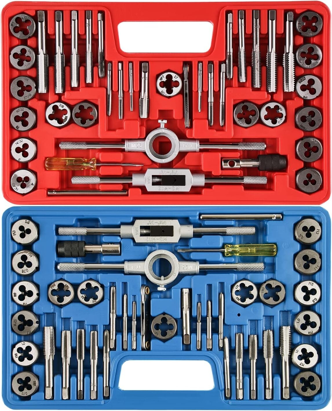 All-in-One 80 Piece Tap and Die Set for Internal & External Thread Repair