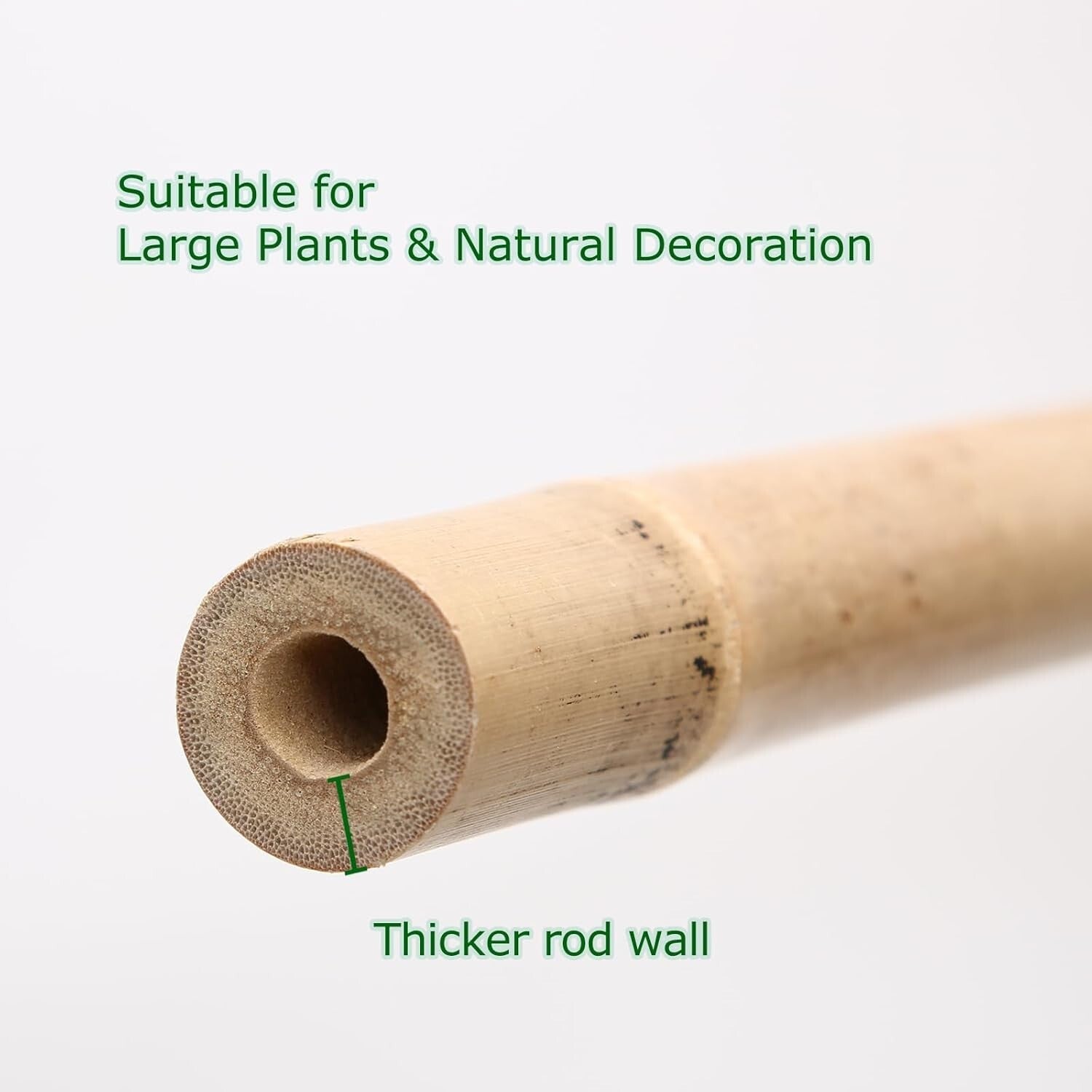 Sturdy 8 Ft Bamboo Plant Stakes - Eco-Friendly Support for Garden & Events
