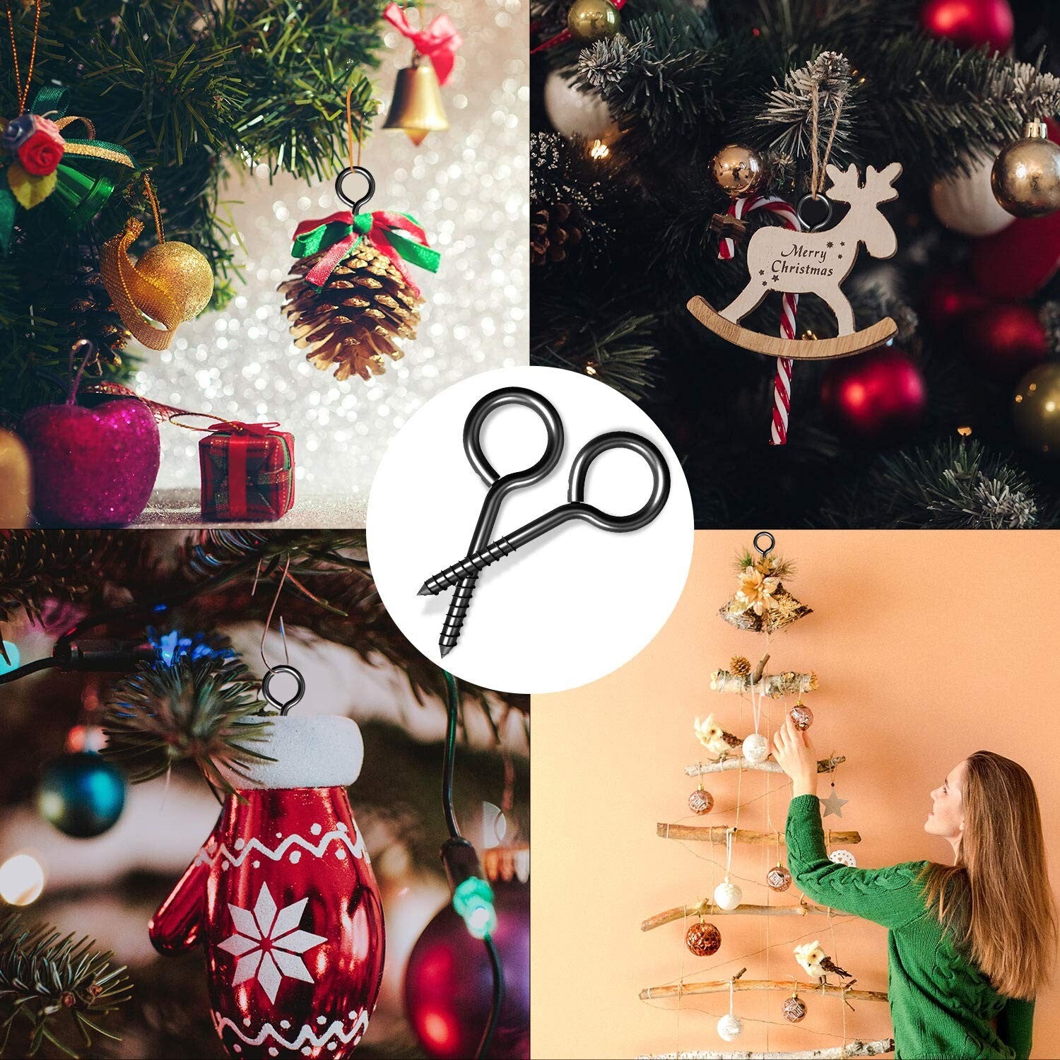 Heavy-Duty 5 Inch Eye Hooks - 20 Pcs Stainless Steel with 400 lb Load Capacity