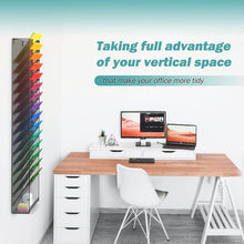 Load image into Gallery viewer, Space-Saving 16-Tier Wall File Holder with Hooks - Perfect for Home and Office