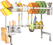 Load image into Gallery viewer, Multi-Purpose Expandable Dish Rack - Customizable Setup for Kitchen Organization