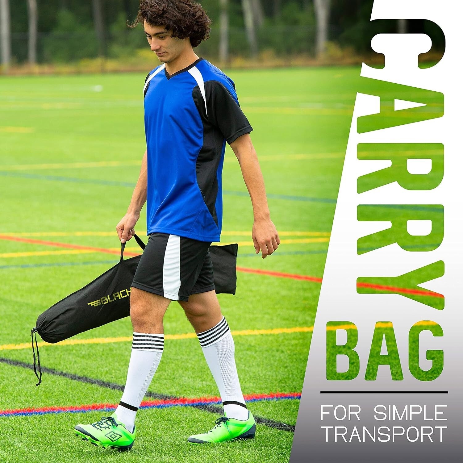 Durable Indoor/Outdoor 12' x 6' Soccer Goal - Lightweight & Portable Gear