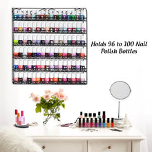 Load image into Gallery viewer, Sturdy 6-Tier Metal Nail Polish and Essential Oils Organizer - Fits 108 Bottles