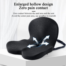 Load image into Gallery viewer, Adjustable Dark Gray Seat Cushion for Truck Drivers – Sciatica Relief &amp; Comfort