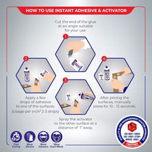 Load image into Gallery viewer, Professional Instant CA Glue and Activator - 5-12 Seconds Bonding Solution