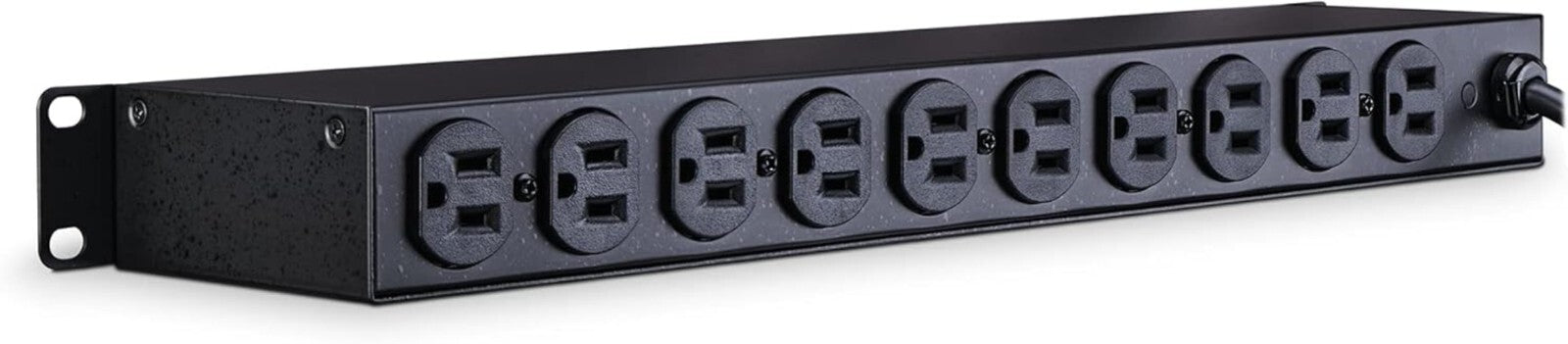 Versatile 1U Rackmount Power Distribution Unit - 10 Outlets, 15A, 15ft Cord