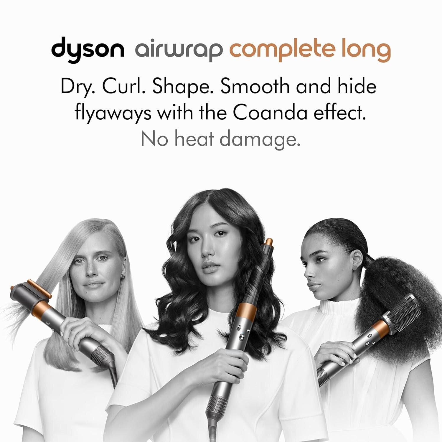 Professional Airwrap Hair Dryer with 3 Airflow Speeds - Lightweight & Efficient