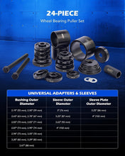 Load image into Gallery viewer, Heavy-Duty Wheel Bearing Puller Tool Set - 24pcs for Easy Vehicle Maintenance