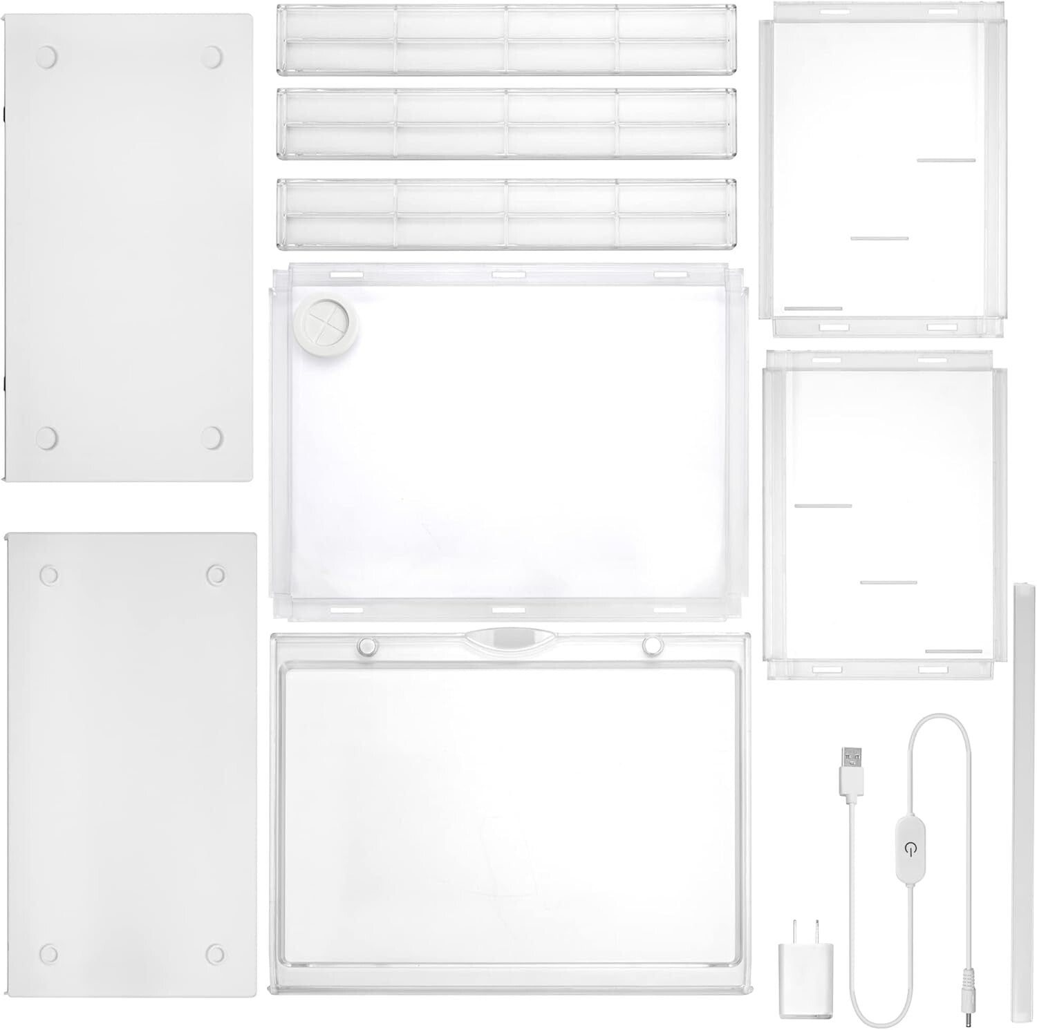 Detachable Lighted Showcase for Collectible Action Figures - Easy to Store