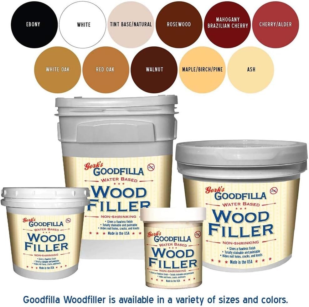 Water-Based Ebony Wood and Grain Filler - 1 Gallon, Perfect for Woodworking