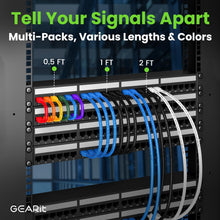 Load image into Gallery viewer, Bulk 20-Pack Cat 6 Ethernet Patch Cables - 10 Feet, Gold-Plated RJ45 Connectors