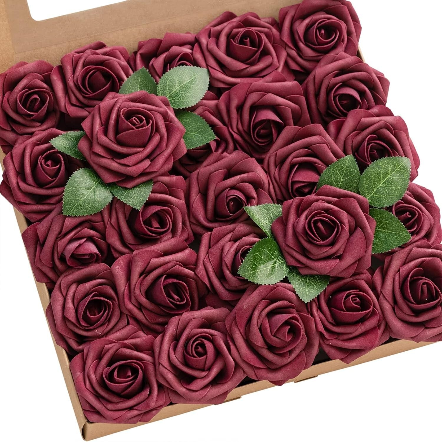 Vibrant 50 Pcs UV-Resistant Foam Roses - Ideal for Outdoor & Indoor Arrangements