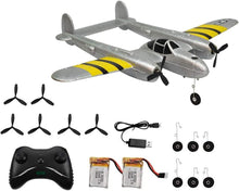 Load image into Gallery viewer, P38 Lightning RC Plane - Remote Control Airplane for New Pilots, 12-Min Flight