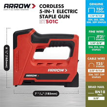 Load image into Gallery viewer, Lightweight Battery-Powered 5-in-1 Stapler &amp; Nail Gun for Professional Projects