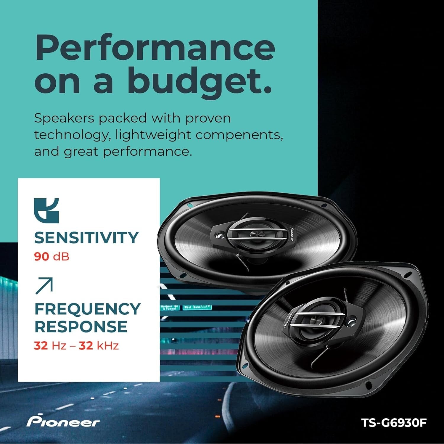 Dynamic 3-Way Coaxial Car Audio Speakers 6" x 9" for Immersive Sound Experience