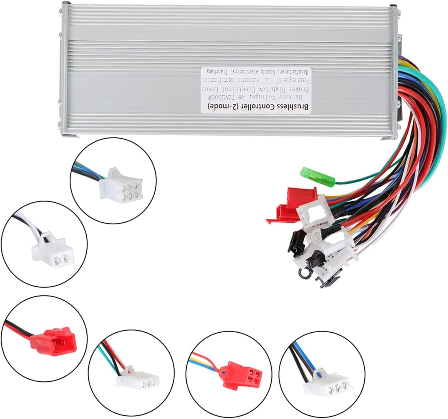 High-Performance Brushless Motor Controller 48-72V 2000W for E-Bikes & Scooters