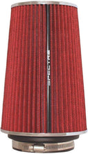 Load image into Gallery viewer, Universal Clamp-On High-Flow Air Filter: Red, 8.75” Height for Power &amp; Savings
