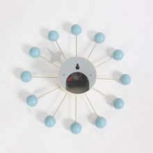 Load image into Gallery viewer, Stylish Ball Clock in Blue - Modern Non-Ticking Wall Clock for Home &amp; Office