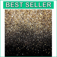 Load image into Gallery viewer, Elegant 10' x 10' Black Gold Seamless Backdrop for Perfect Photo Opportunities