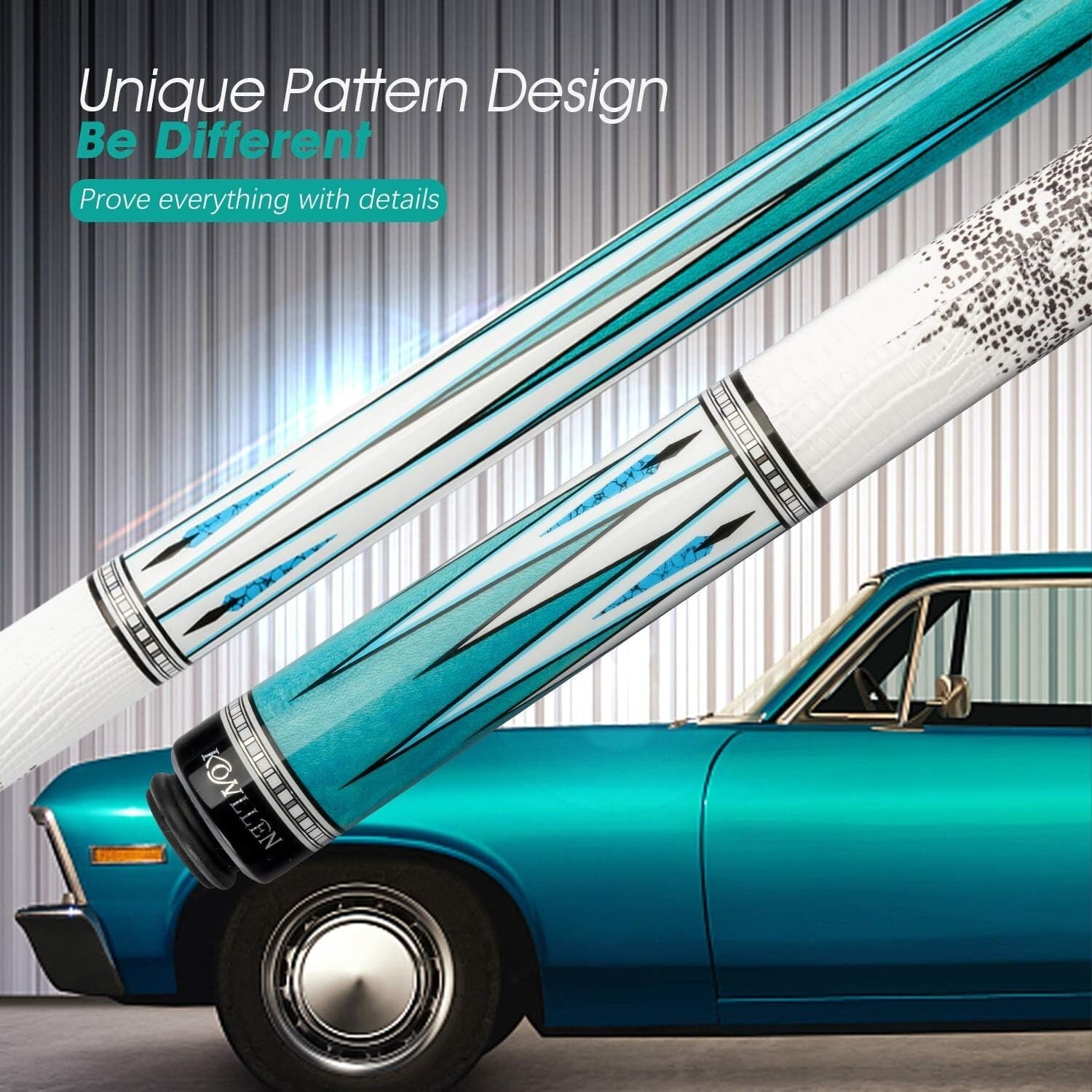 Customizable 58-Inch Carbon Fiber Pool Cue with Leather Grip - Ultra-Smooth Play