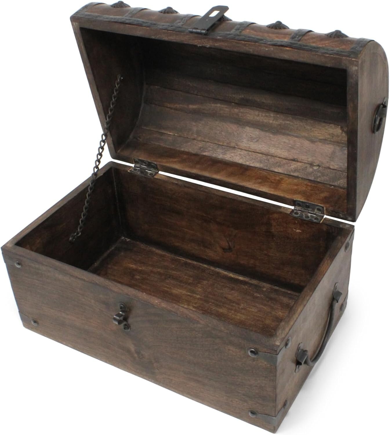 Classic Large Pirate Treasure Chest – Unique Handcrafted Wooden Storage Solution