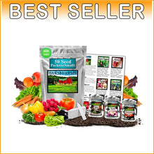 Load image into Gallery viewer, Gardening Made Simple: 7,500+ Non-GMO Heirloom Seeds with Step-by-Step Guide