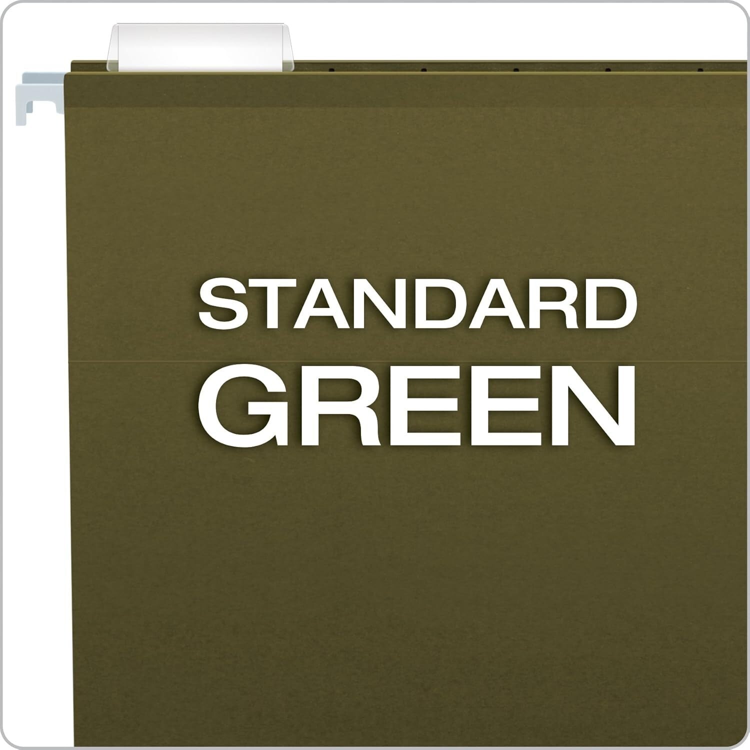 Classic Green Letter Size Hanging Files - Reinforced with 1/5 Cut Tabs, 25 Pk