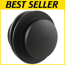 Load image into Gallery viewer, Compact Brass Tip-Toe Tub Drain in Matte Black - Perfect for Style &amp; Function