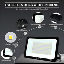 Load image into Gallery viewer, Versatile 4-Pack 250W Outdoor LED Work Lights - Waterproof with Adjustable Mount