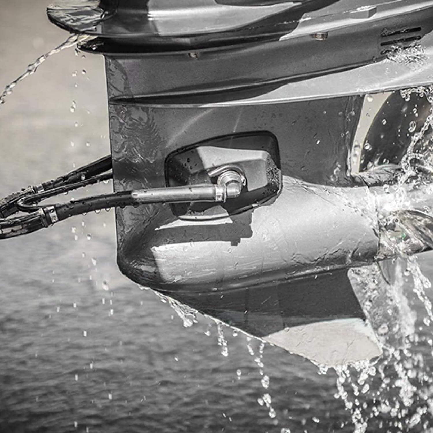 Premium Dual-Feed Outboard Motor Muffs with Quick Connect for Easy Flushing