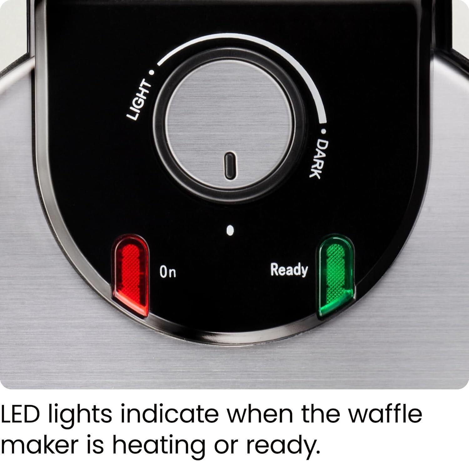 Adjustable Timer Waffle Iron with Space-Saving Design for Perfect Breakfasts