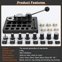 Load image into Gallery viewer, Professional Jewelry Making Ring Bender with Solid Steel and Nylon Stencils