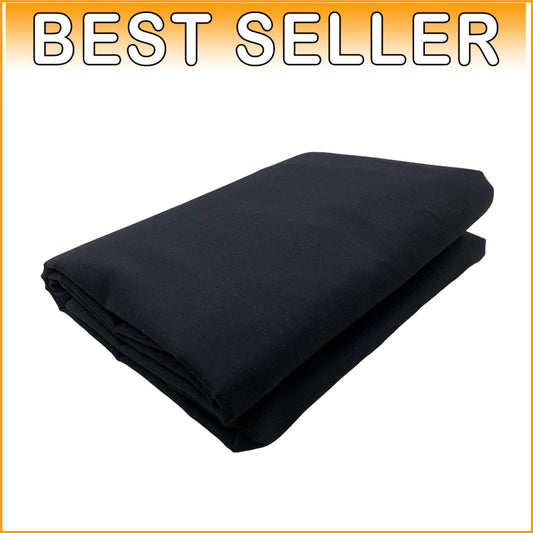 Medium Weight Black Muslin Fabric - 10 Yards, Ideal for Quilting and Draping