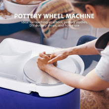 Load image into Gallery viewer, Premium 25CM Pottery Wheel with Detachable Basin - Ideal for Home &amp; Classes