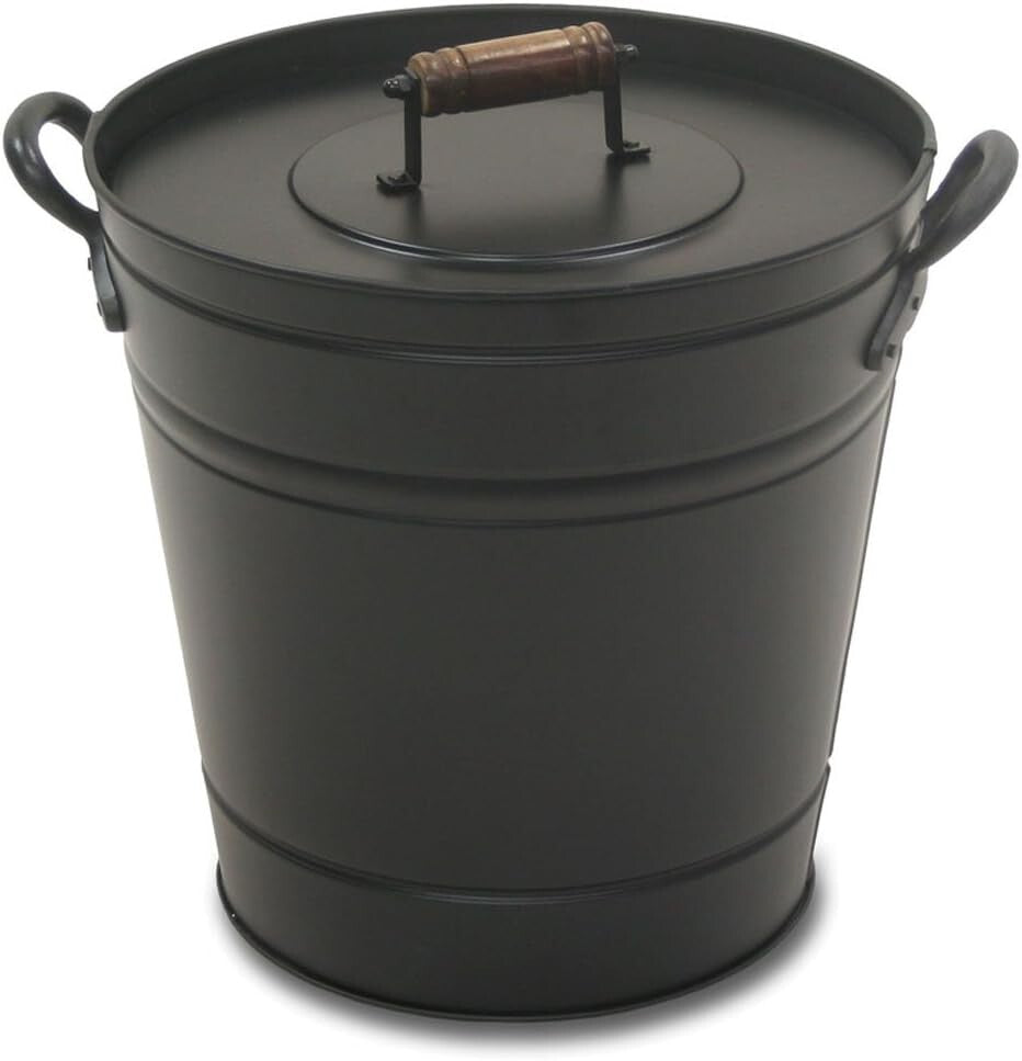 Premium Insulated Ash Container with Lid and Handles - Prevent Home Fires