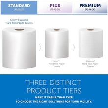 Load image into Gallery viewer, 12 Rolls of Absorbent Hard Roll Paper Towels - Fast Drying, 9,600 Total Sheets