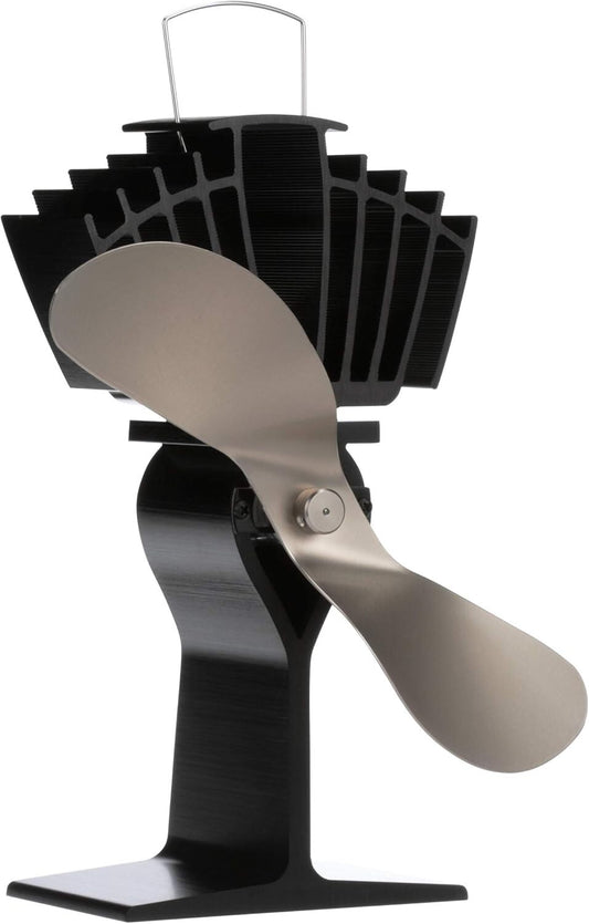 Heat Powered Classic Style Wood Stove Fan, 175 CFM, 9" Blade, Nickel Finish