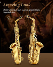 Load image into Gallery viewer, Professional Quality E Flat Alto Saxophone Beginner Set with Carrying Case