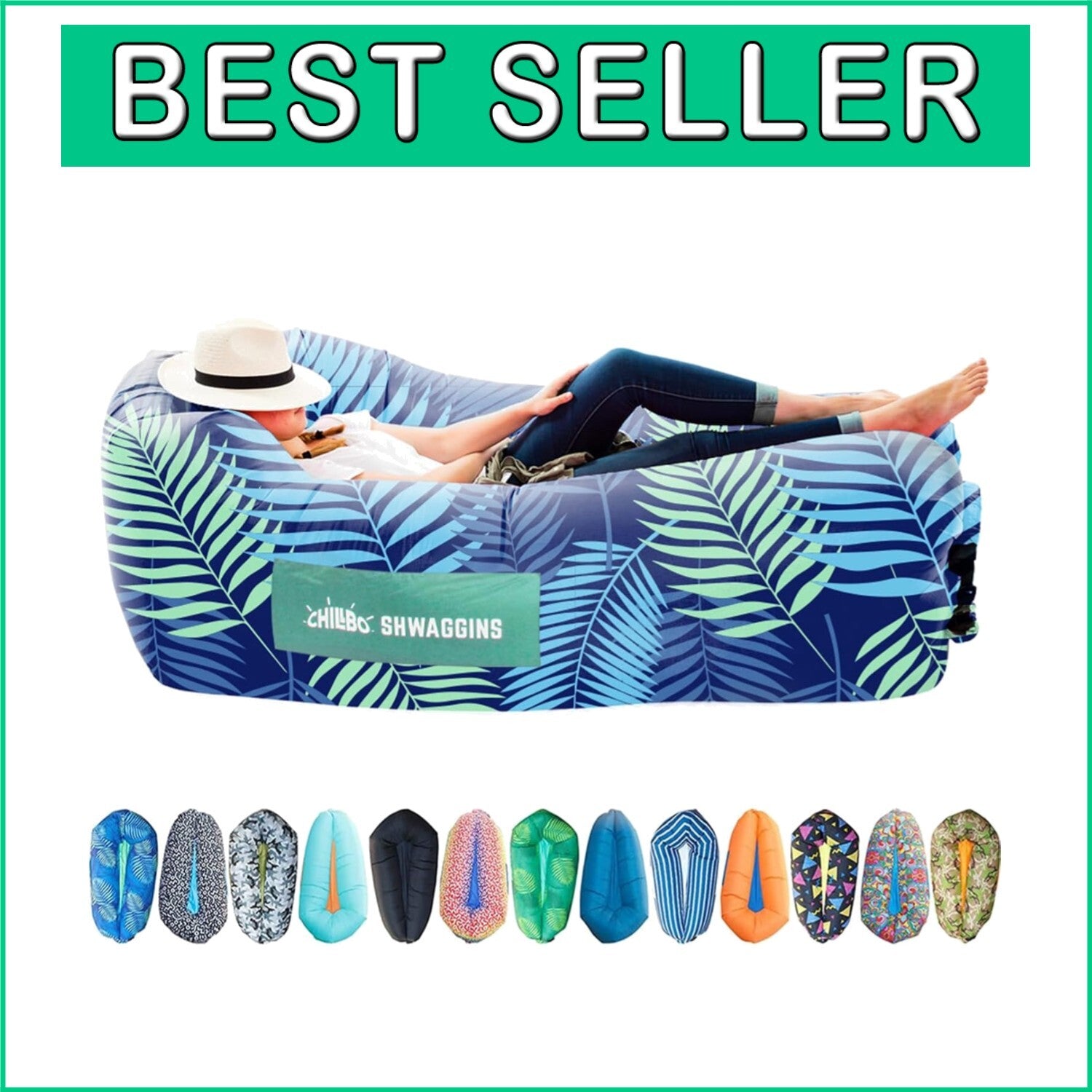 Durable 3-Person Inflatable Lounger - Perfect for Beach & Music Festivals