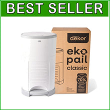 Load image into Gallery viewer, Sustainable 15L EKO Classic Diaper Pail - Cost-Effective &amp; Hands-Free Disposal