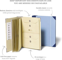 Load image into Gallery viewer, Elegant Document Organizer with Table of Contents - 3-Year Replacement Guarantee