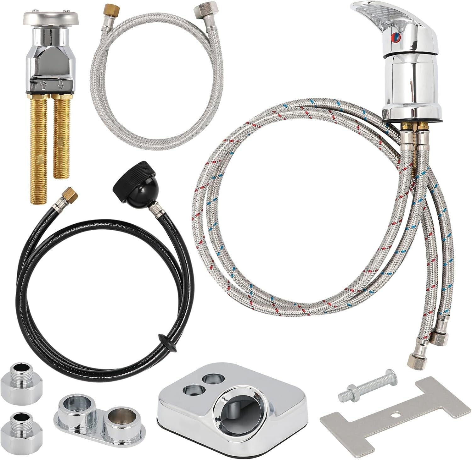 Professional Shampoo Bowl Faucet with Vacuum Breaker Kit – Easy DIY Installation